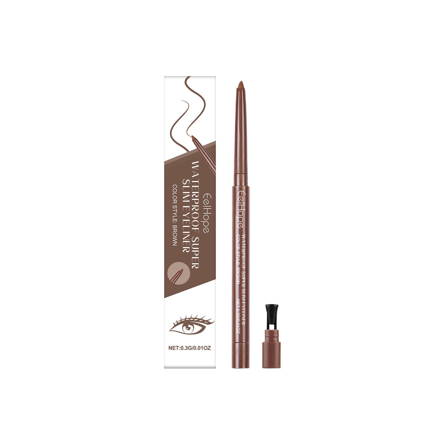 Daily Long Lasting And Does Not Fade Eyeliner Silky Smooth Eye Makeup Color Natural ARZ