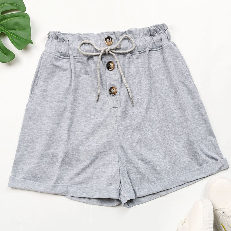 Summer High Waist Elastic Casual Sports Shorts For Women ARZ