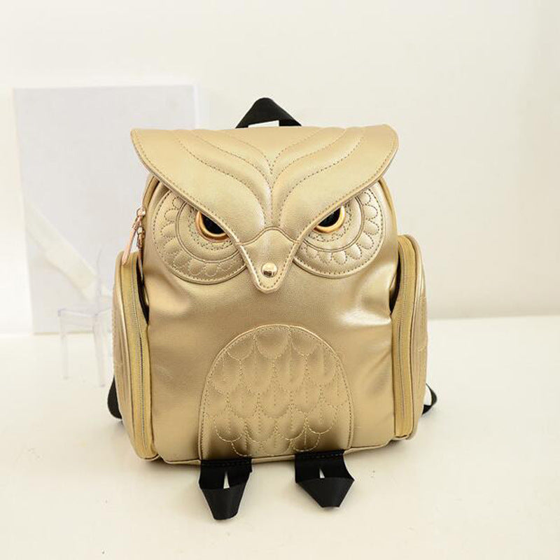 Japanese and Korean trends, women's Owl backpack, leisure travel bag, fashion personality cartoon Backpack ARZ