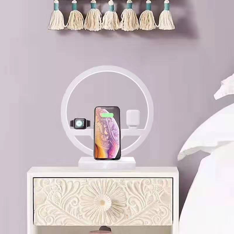 Fast Charging 4 in 1 Bedside Lamp Wireless Charger Bracket ARZ