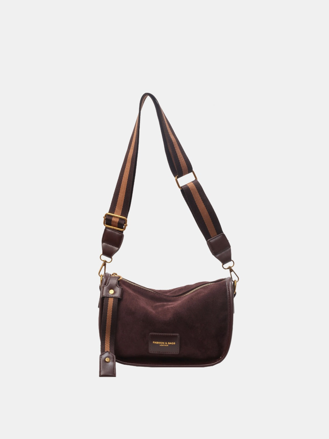 Suede Adjustable Strap Shoulder Bag Trendsi