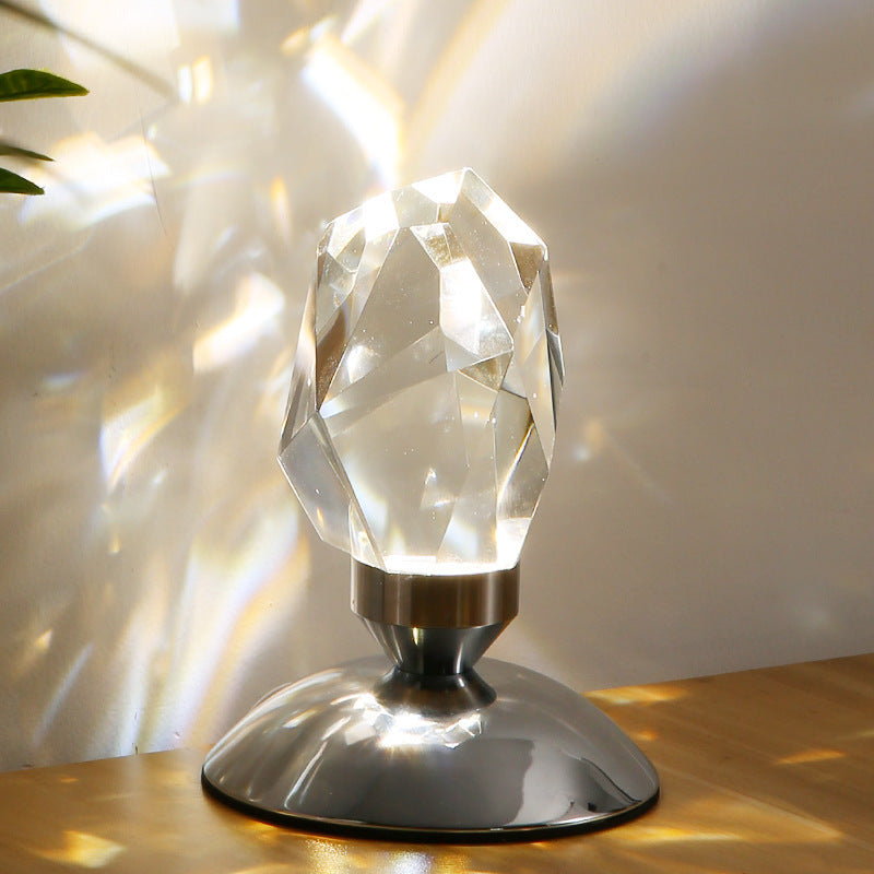 Bedroom Simple Atmosphere Diamond Crystal Table Lamp ARZ