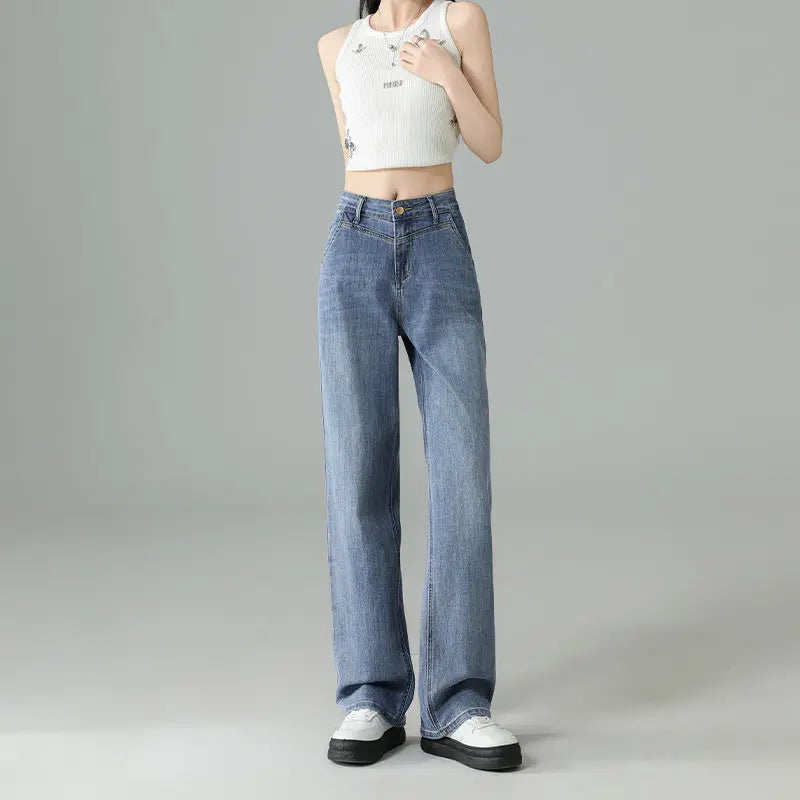 Fashionable Narrow Wide-leg Jeans For Women ARZ