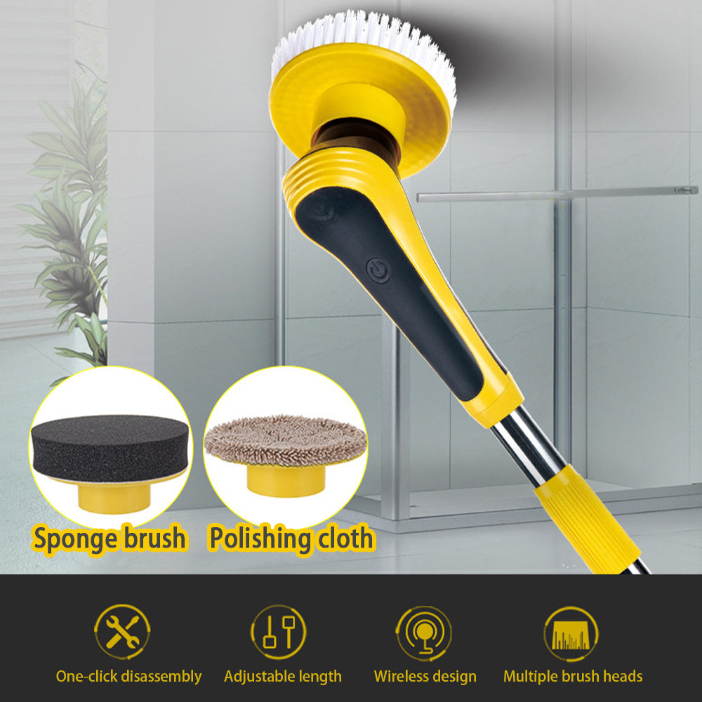 Cleaning Brush Bathroom Floor Electric Cleaning Brush  Wireless Adjustable Brush ARZ