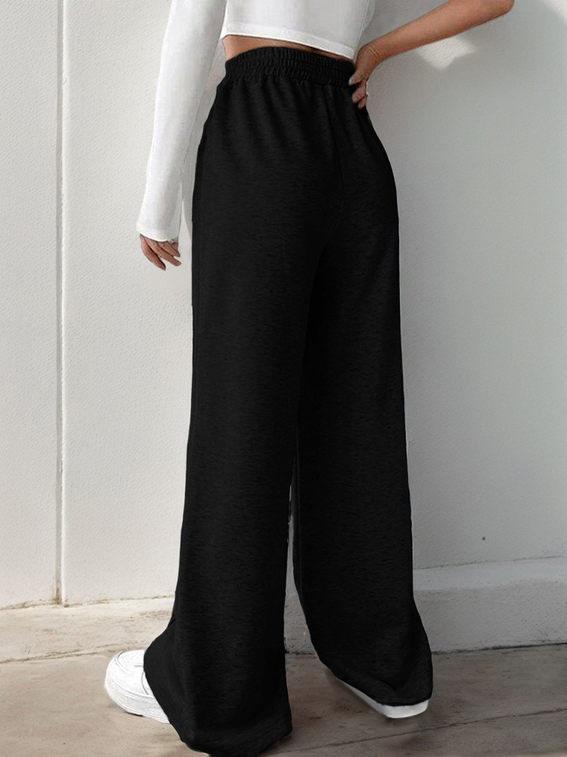 fashionable wide leg pants Trendsi