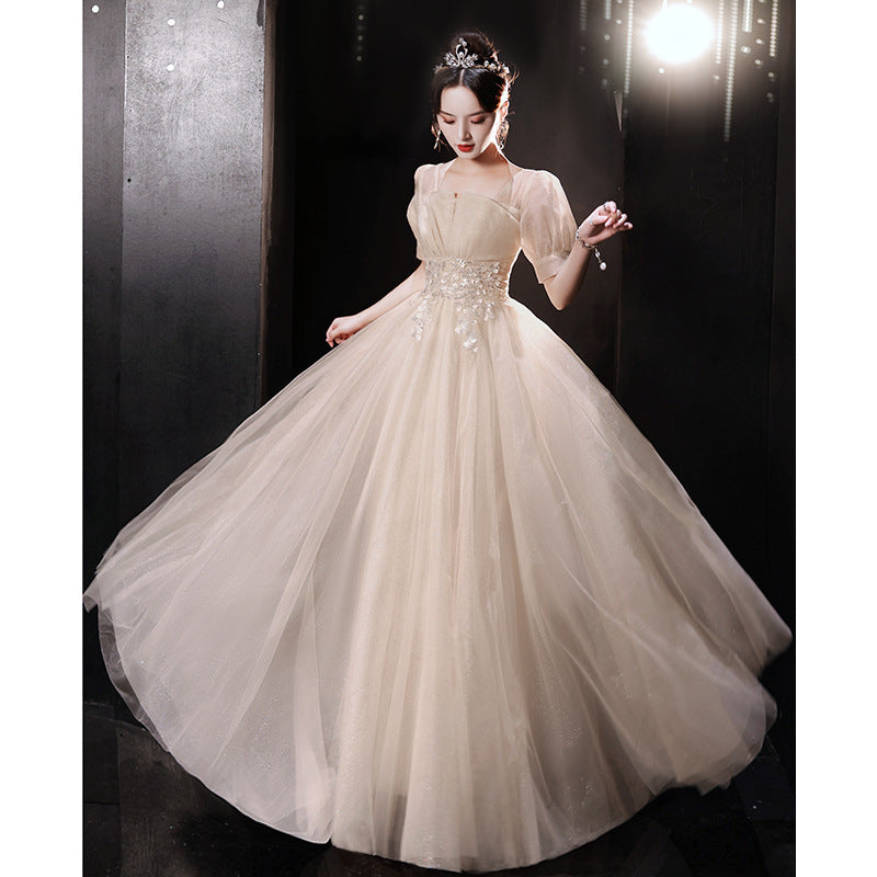 New Birthday Banquet Party Elegant Socialite Host Fairy Slim Evening Dress For Women ARZ