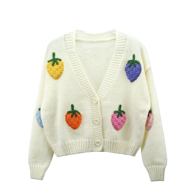 Heavy Industry Manual Embroidered Cardigan Coat Sweater High Sense ARZ