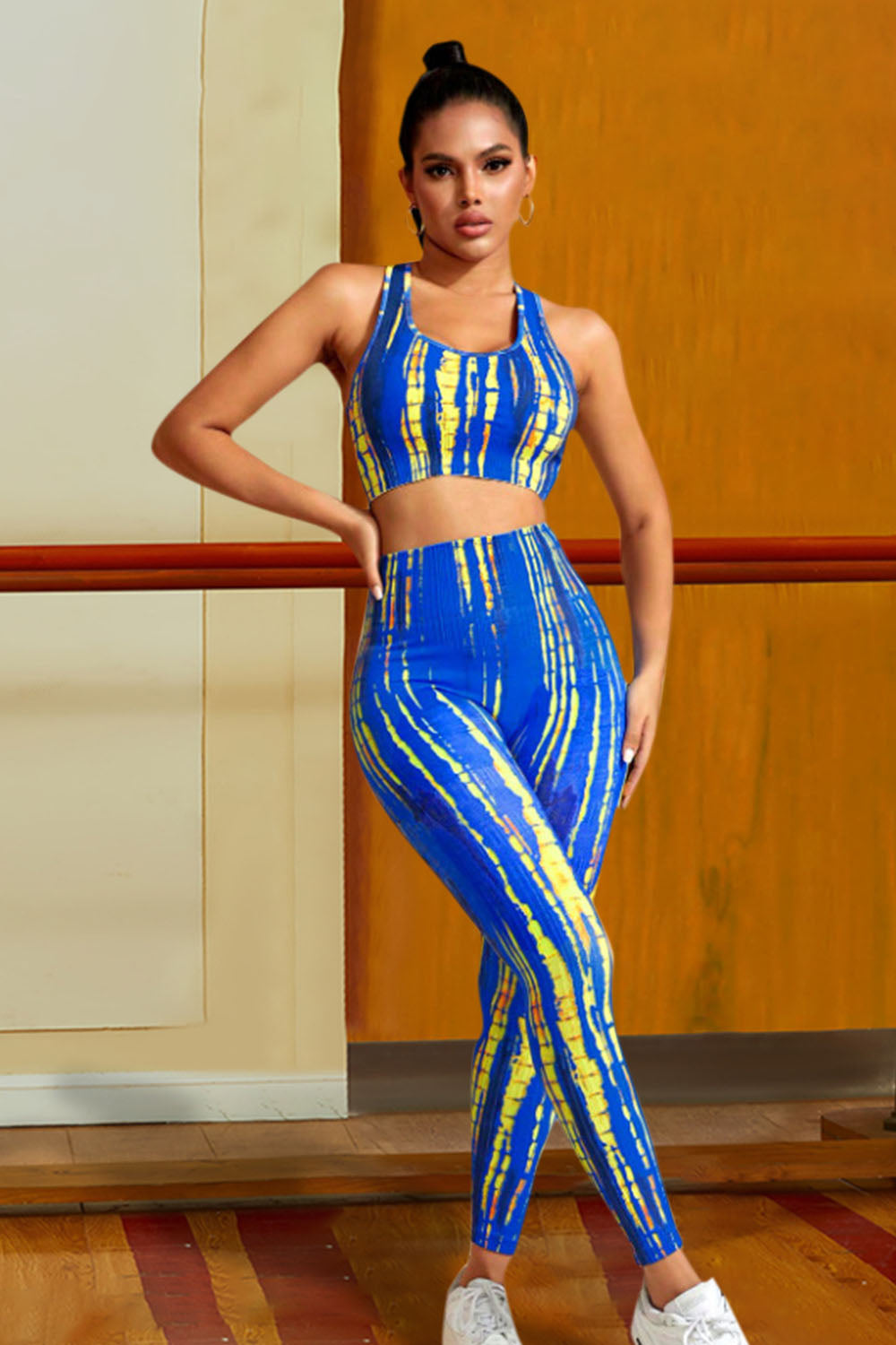 Sports Tank and Leggings Set Trendsi