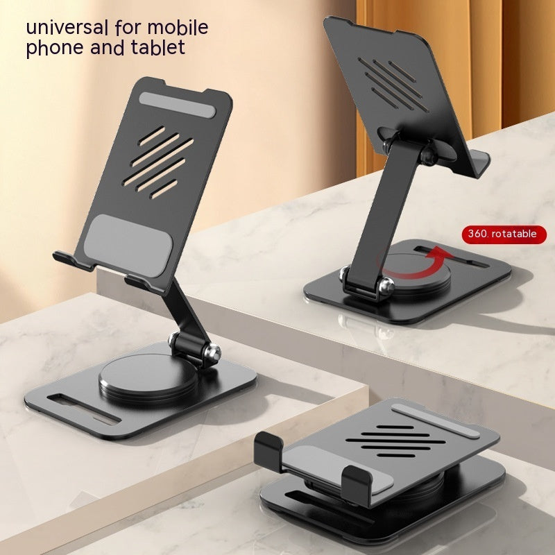 360 Degrees Rotate Metal Desk Mobile Phone Holder Stand For Phone Pad Adjustable Desktop Tablet Holderl Table Cell Phone Stand ARZ