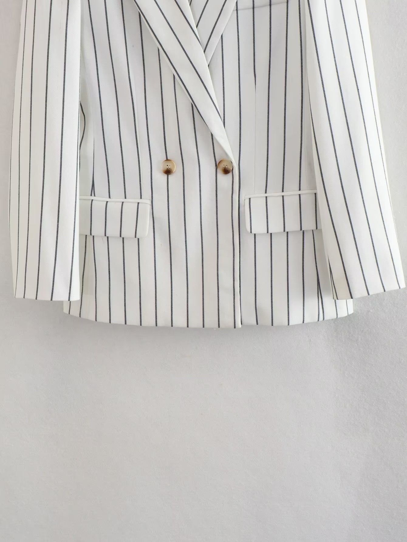 European And American Style Casual Loose Striped Commuter Suit Jacket ARZ