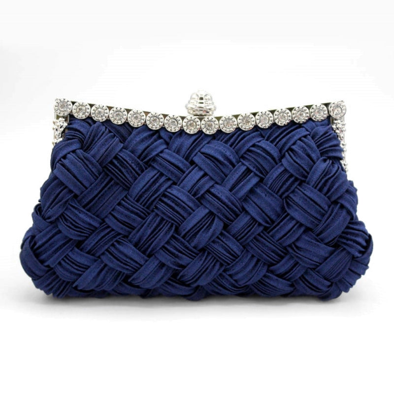 Diamond Bridal Clutch Bag Fold Dress Female Cloth Bag ARZ