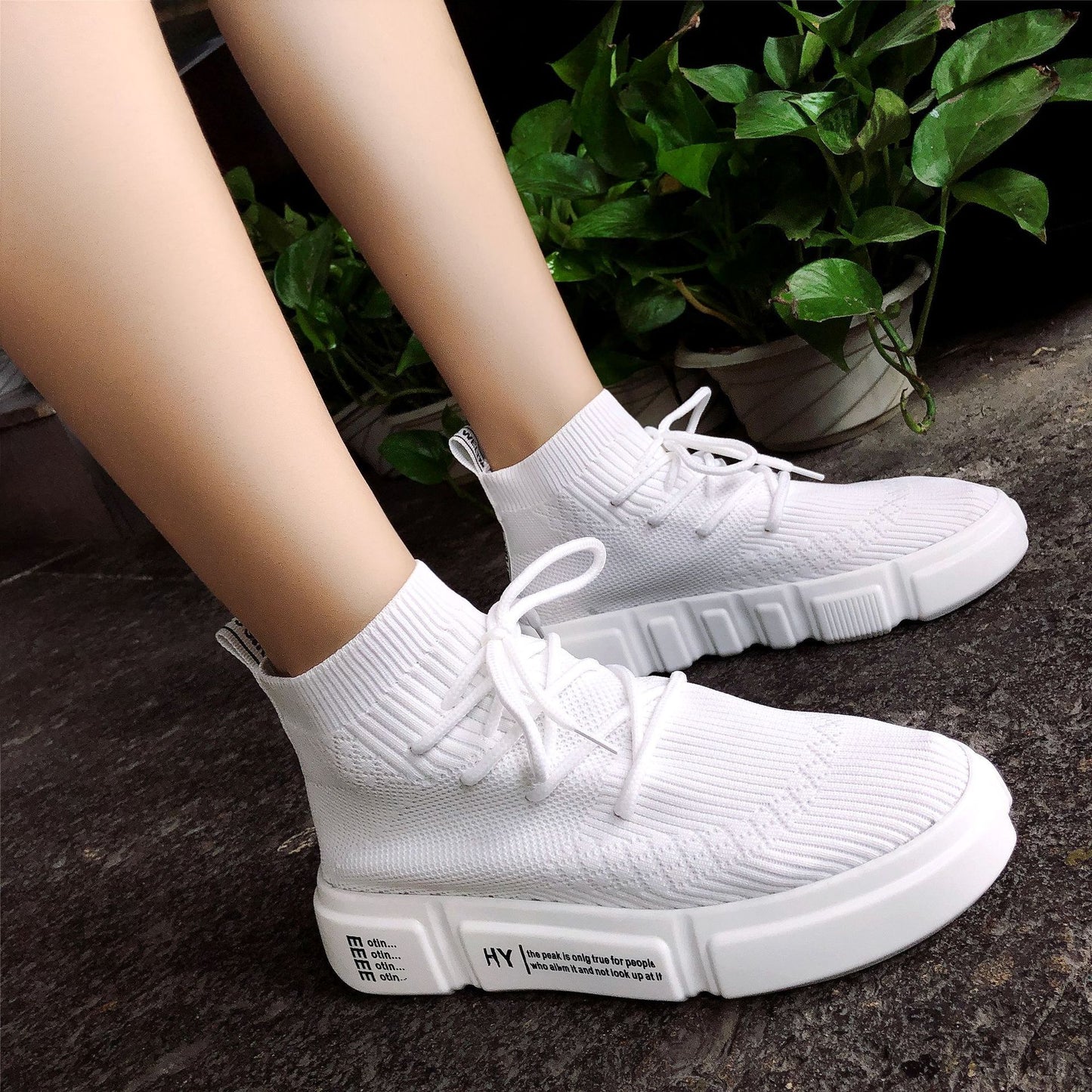 Stretch Socks All-match Hip-hop Harajuku Lightweight High-top Sneakers ARZ