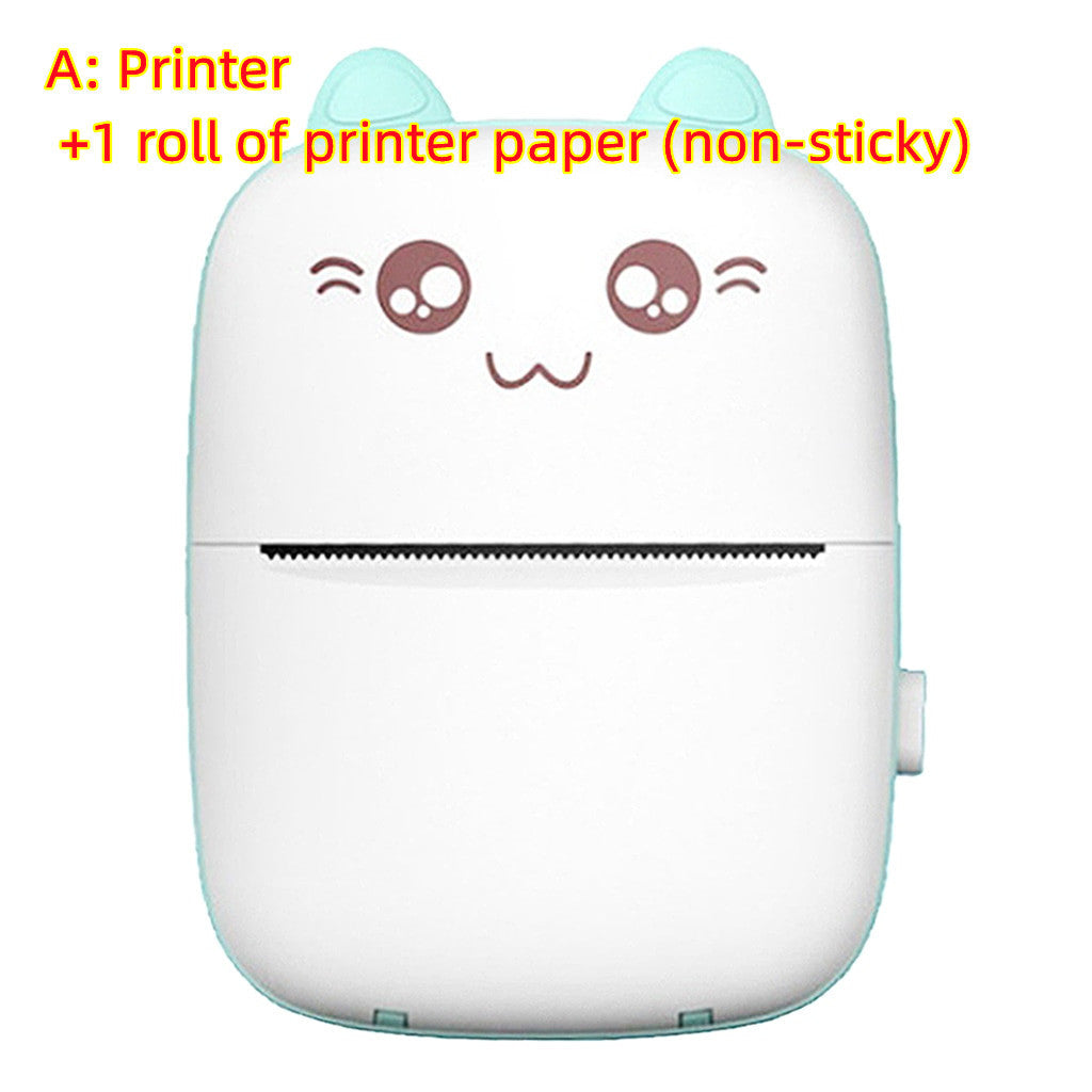 Mini Printer Portable Mini Bluetooth WiFi New Wrong Printer Mobile Phone Photo Title Note Hot Print Pocket Student Error Label Printer ARZ