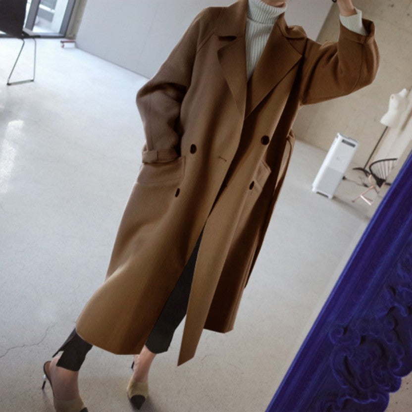 Womens Lapel Cashmere coat ARZ