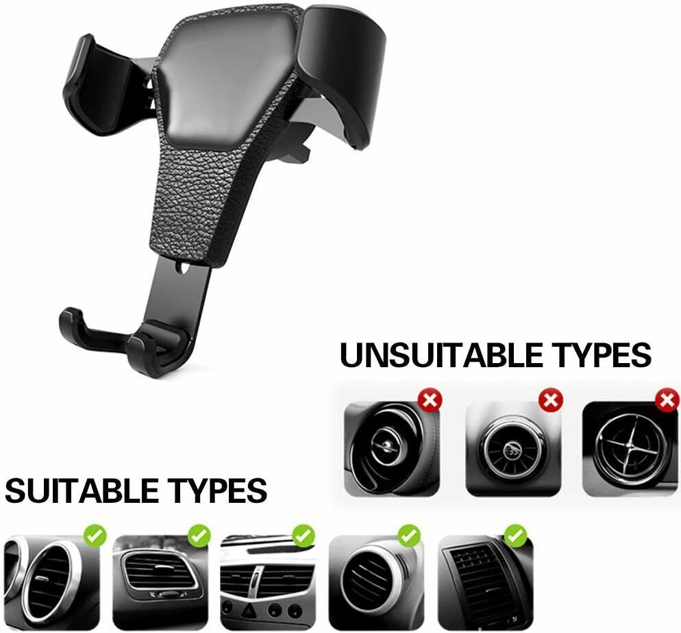 Universal Car Mount Holder Stand Air Vent Cradle For Mobile Cell Phone Gravity Car Mount Air Vent Phone Holder For I Phone X XR XS Max S Amsung S10 Note9 ARZ