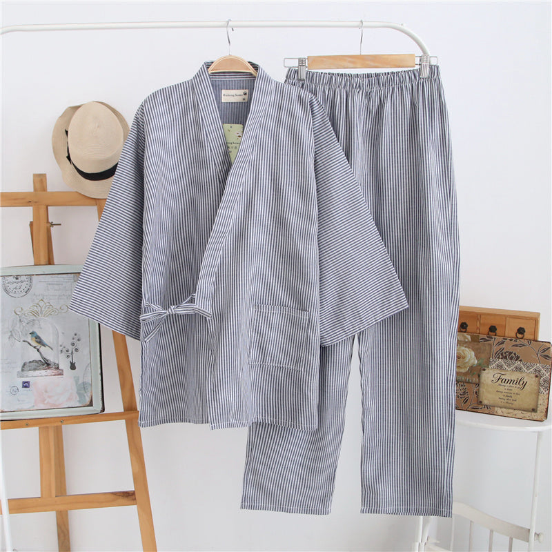 Pajamas Summer Gauze Thin Short Sleeved Shorts Set ARZ