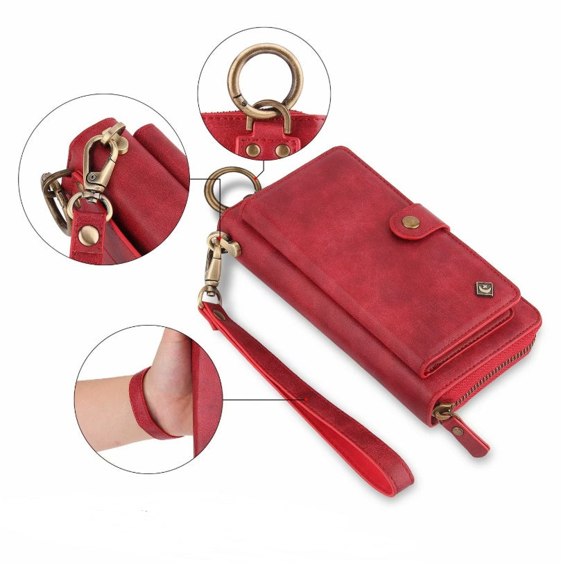 New Multi-function Mobile Phone Case Phone Shell Zipper Wallet Set Car Function Phone Case ARZ