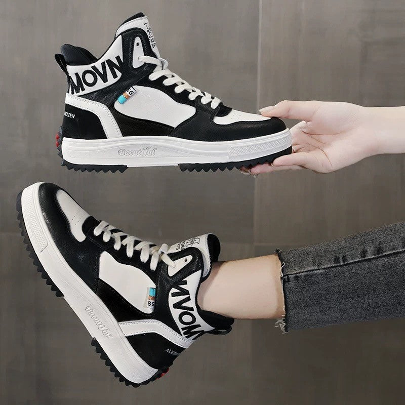 High-top white shoes women's new casual platform shoes ARZ