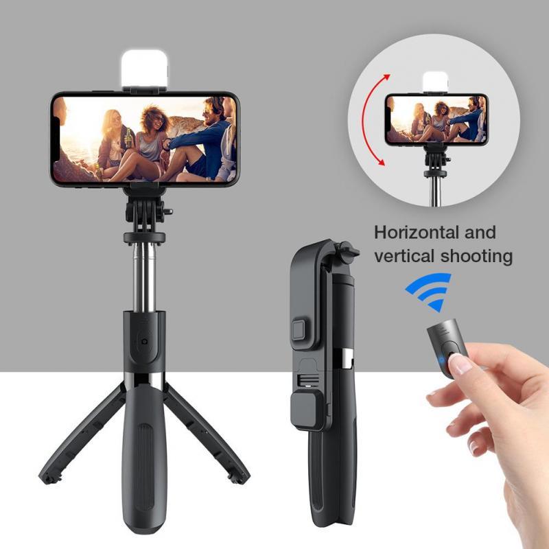 Compatible with Apple, Bluetooth Selfie Stick Mobile Remote Control Tripod ARZ