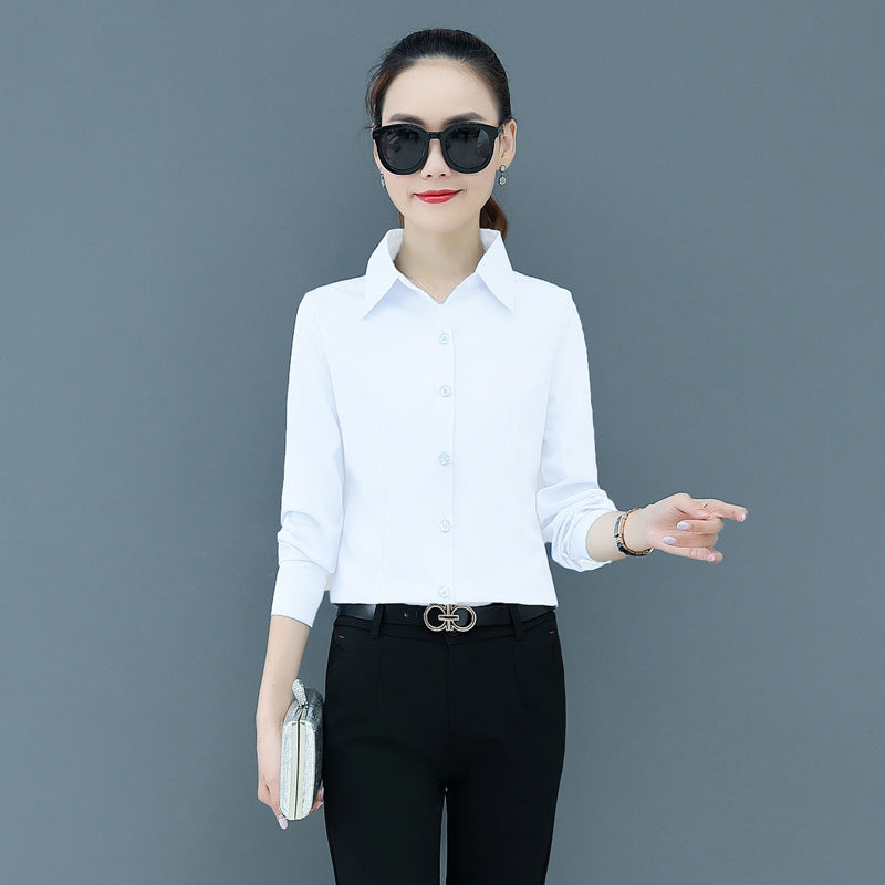 Women's Long Sleeve Slim Fit Slimming Business Shirt ARZ