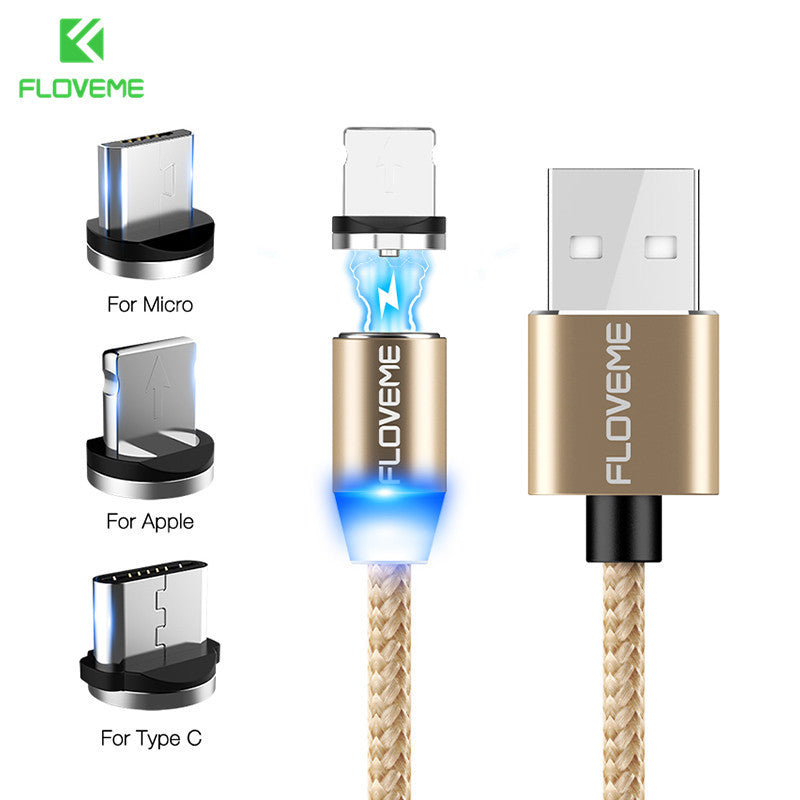 Compatible with Apple, Magnetic Micro USB Cable For Android and IOS Devices ARZ