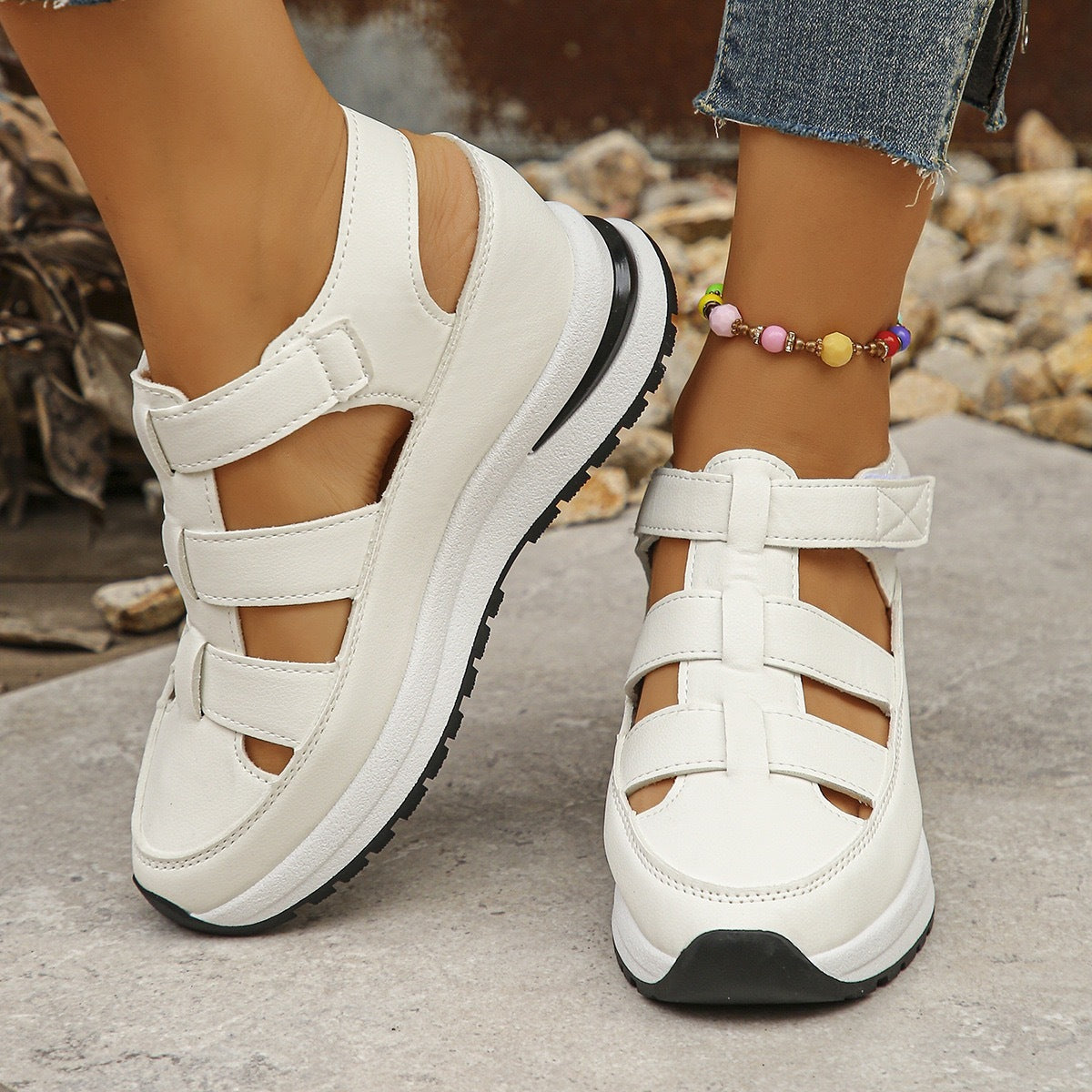 Summer Wedge Baotou Hollow Women's Breathable Shoes ARZ