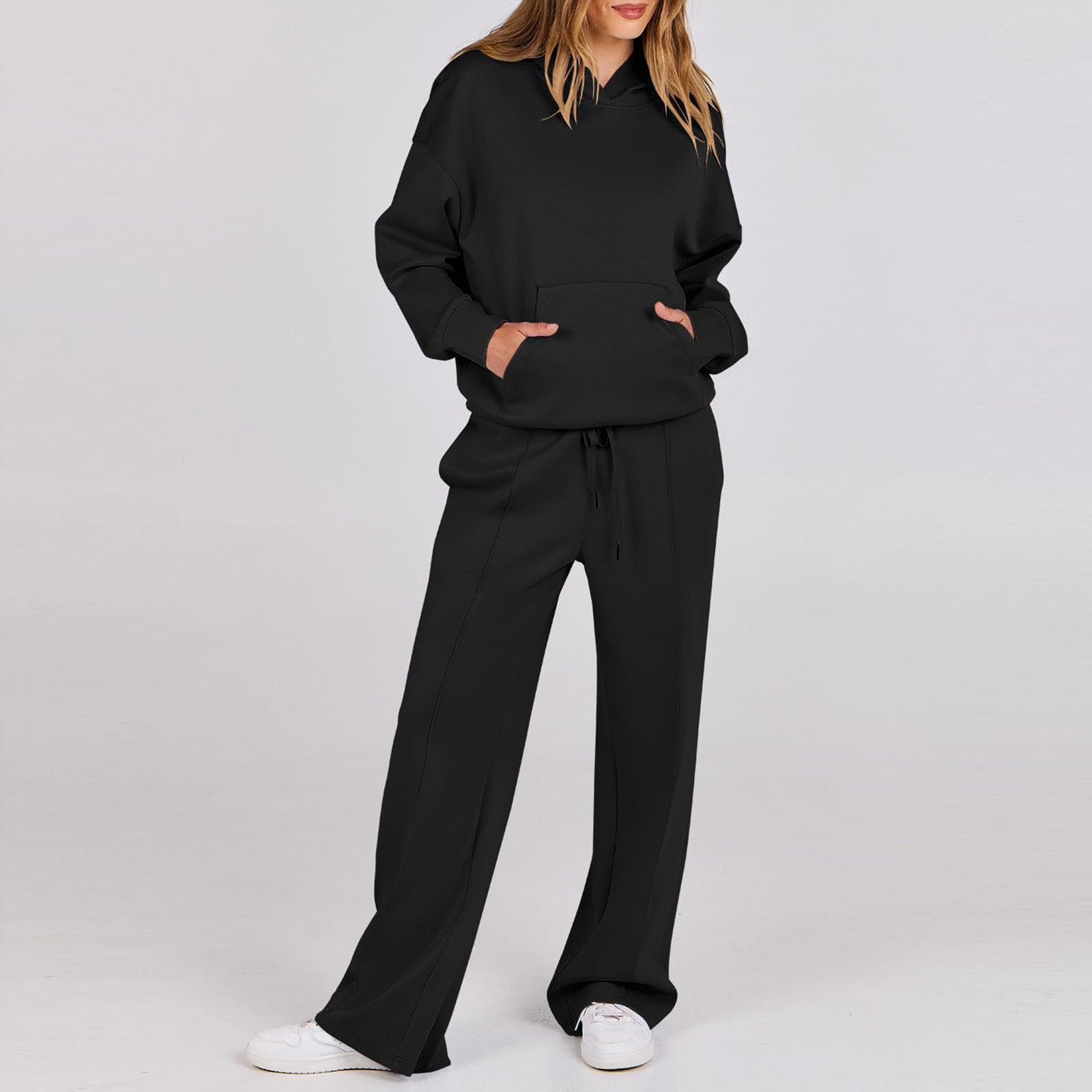 Women's Wear Long Sleeve Pocket Drawstring Suit ARZ