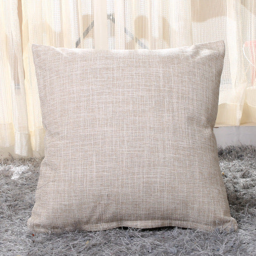 Home Linen Pillow Case Solid Color Hugging Pillow Case Sofa ARZ