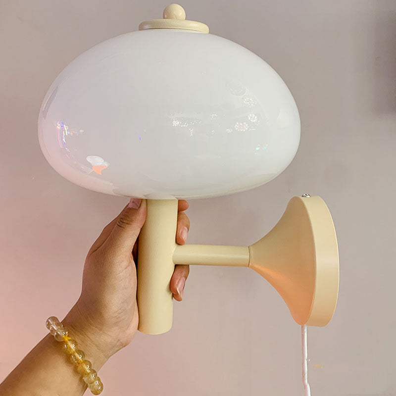 Small Mushroom Wall Lamp Retro Decor Living Room Bedroom Bedside ARZ