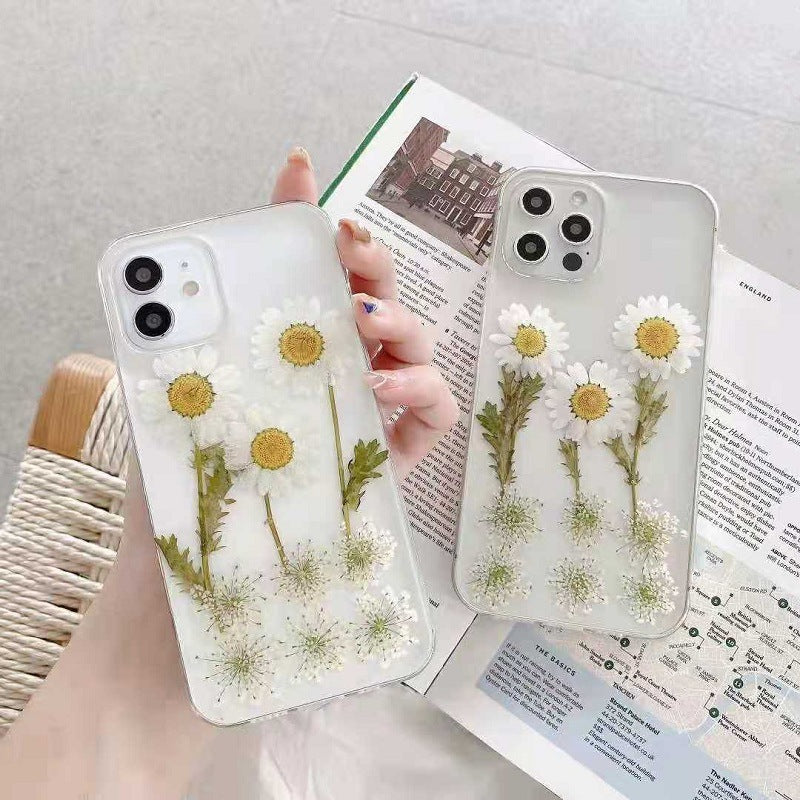 New Epoxy Daisy Phone Case Applicable Protective Cover ARZ