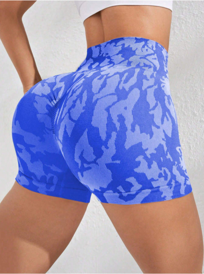 Fashion Tie-dye Tight Yoga Shorts For Women ARZ