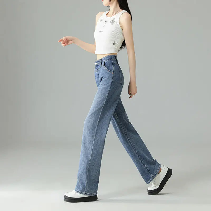 Fashionable Narrow Wide-leg Jeans For Women ARZ