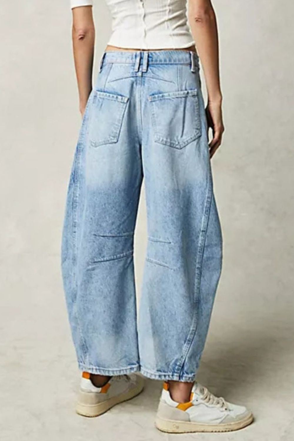 Wide Leg Jeans with Pockets Trendsi