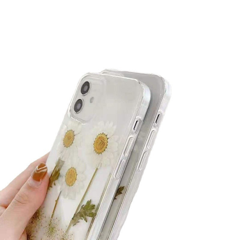 New Epoxy Daisy Phone Case Applicable Protective Cover ARZ