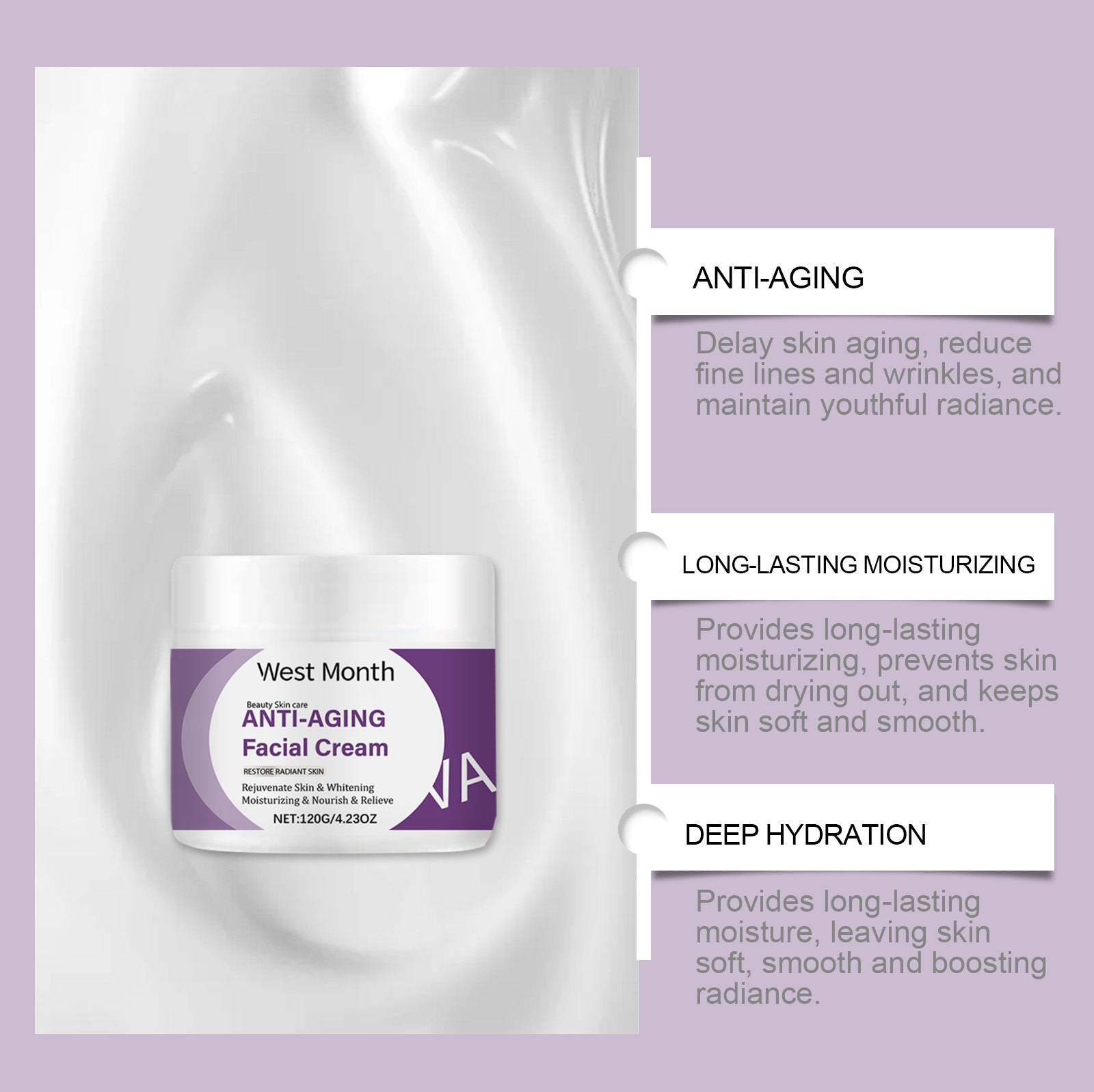 Moisturizing Facial Cream Fade Wrinkles And Replenish Water ARZ