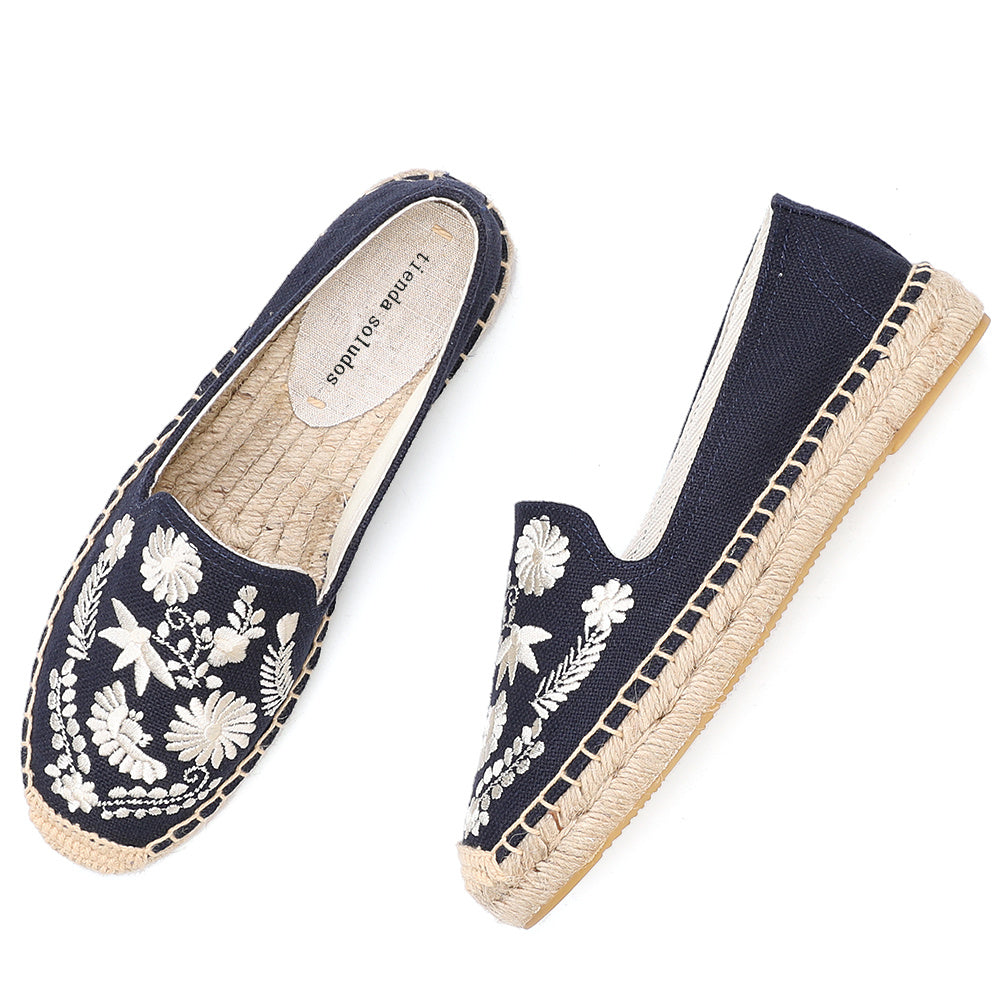 Flat heel embroidered casual canvas shoes ARZ