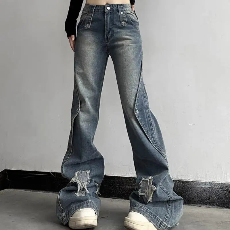 Slightly Flared Jeans Women's Street Slim Fit ARZ