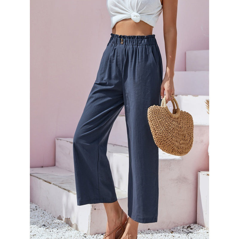 High Waist Straight Casual Pants ARZ