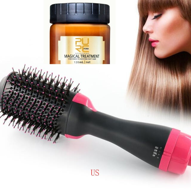 One-Step Electric Hair Dryer Comb Multifunctional Comb Straightener Hair Curling ARZ