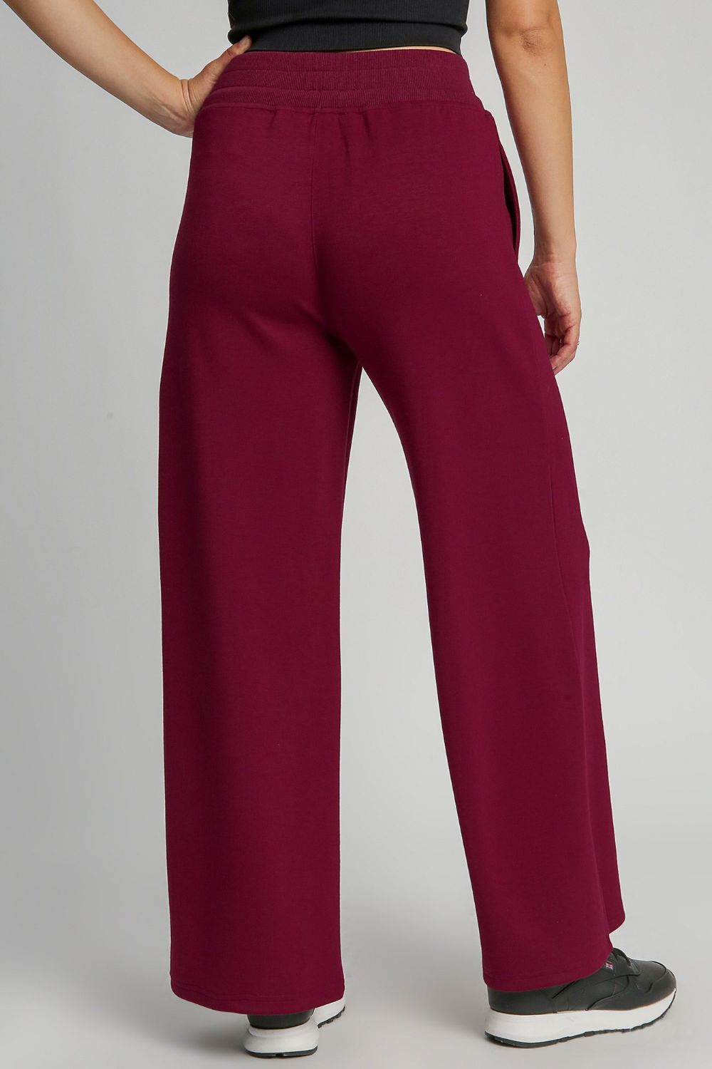 Umgee Full Size Drawstring Wide Leg Pants with Pockets Trendsi