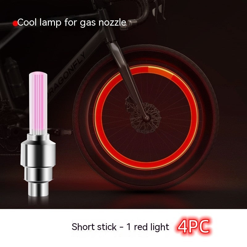 Neon Lights Tyre Wheel Valve Cap Light LED Car Tire Valve Caps Air Cover Tire Rim Valve Wheel Stem Cap Bike Light ARZ