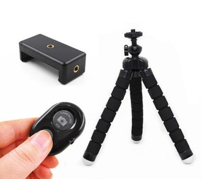 Compatible with Apple, Mobile Phone Mini Flexible Octopus Tripod Stand for Smartphone Clip Holder Mount Stabilizer Video Grip Monopod Table Gorillapod ARZ