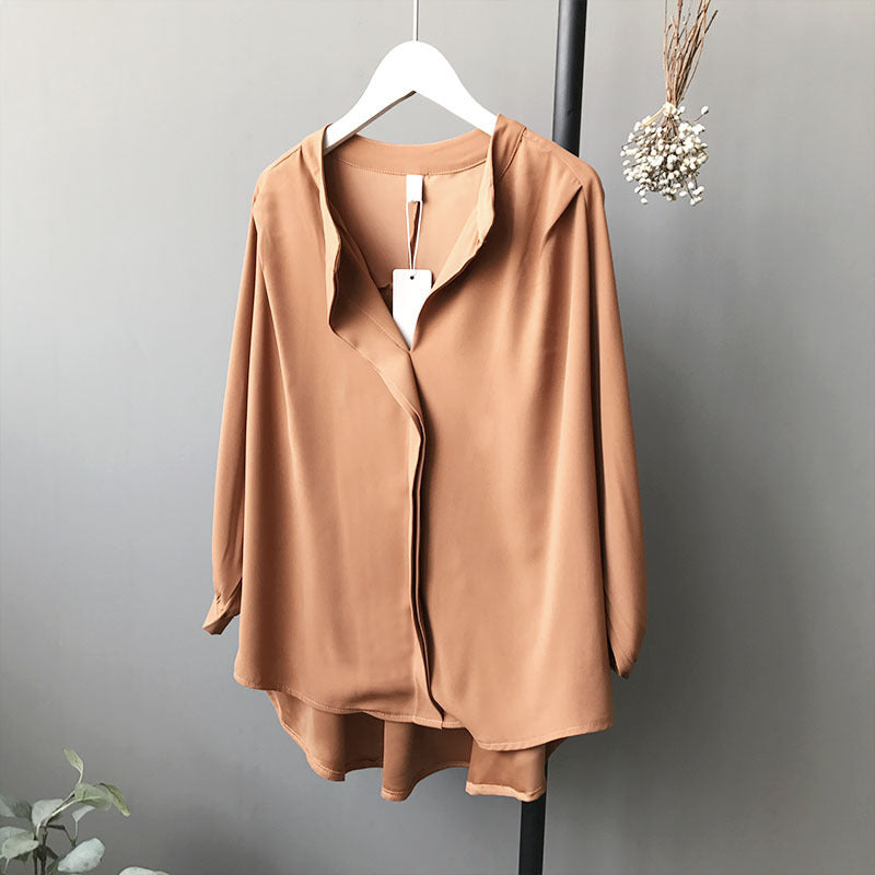 V-neck 3 Quarter Lantern Sleeve Blouse ARZ