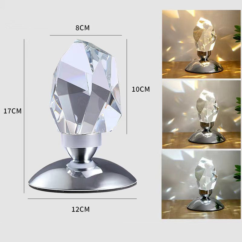 Bedroom Simple Atmosphere Diamond Crystal Table Lamp ARZ