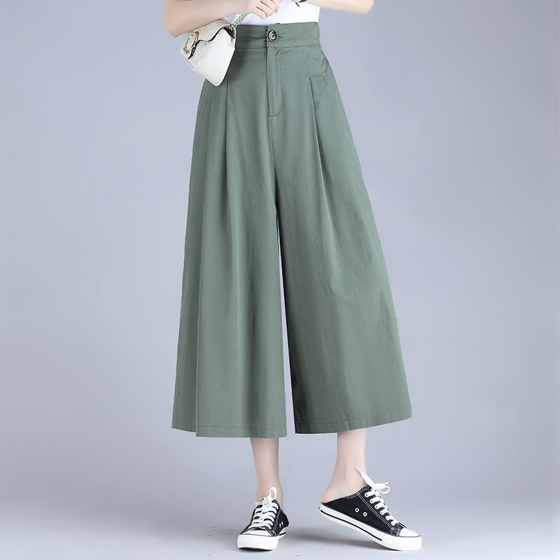 Simple Loose High Waist Straight Casual Pants ARZ