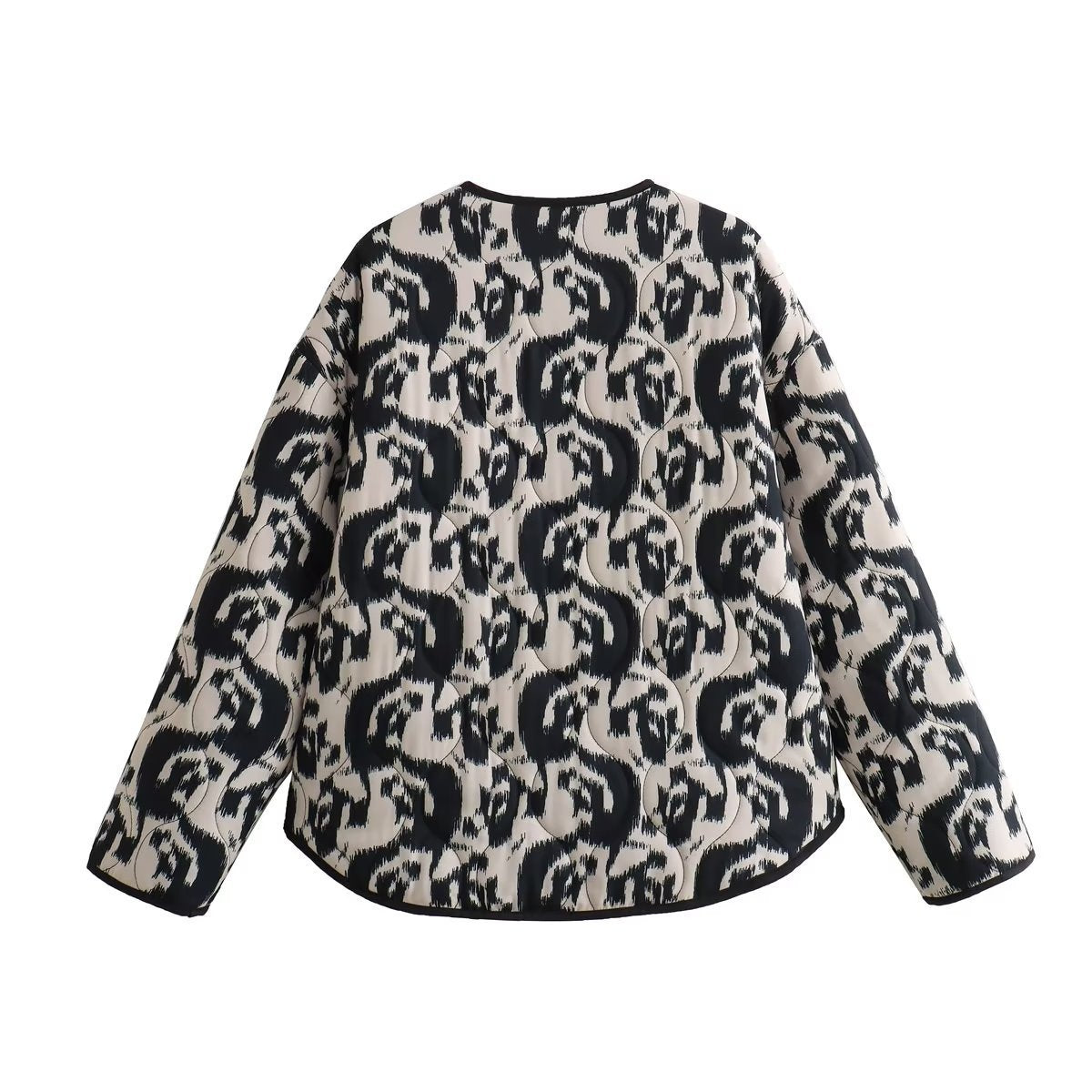 Printed French Style Thread Cotton Coat Jacket ARZ