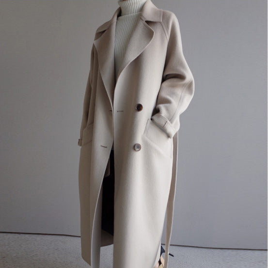 Womens Lapel Cashmere coat ARZ