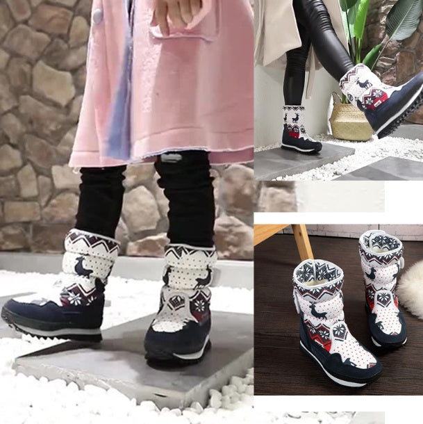 New winter warm in the tube Princess female baby cotton shoes thickening plus velvet waterproof non-slip girls children snow boots ARZ