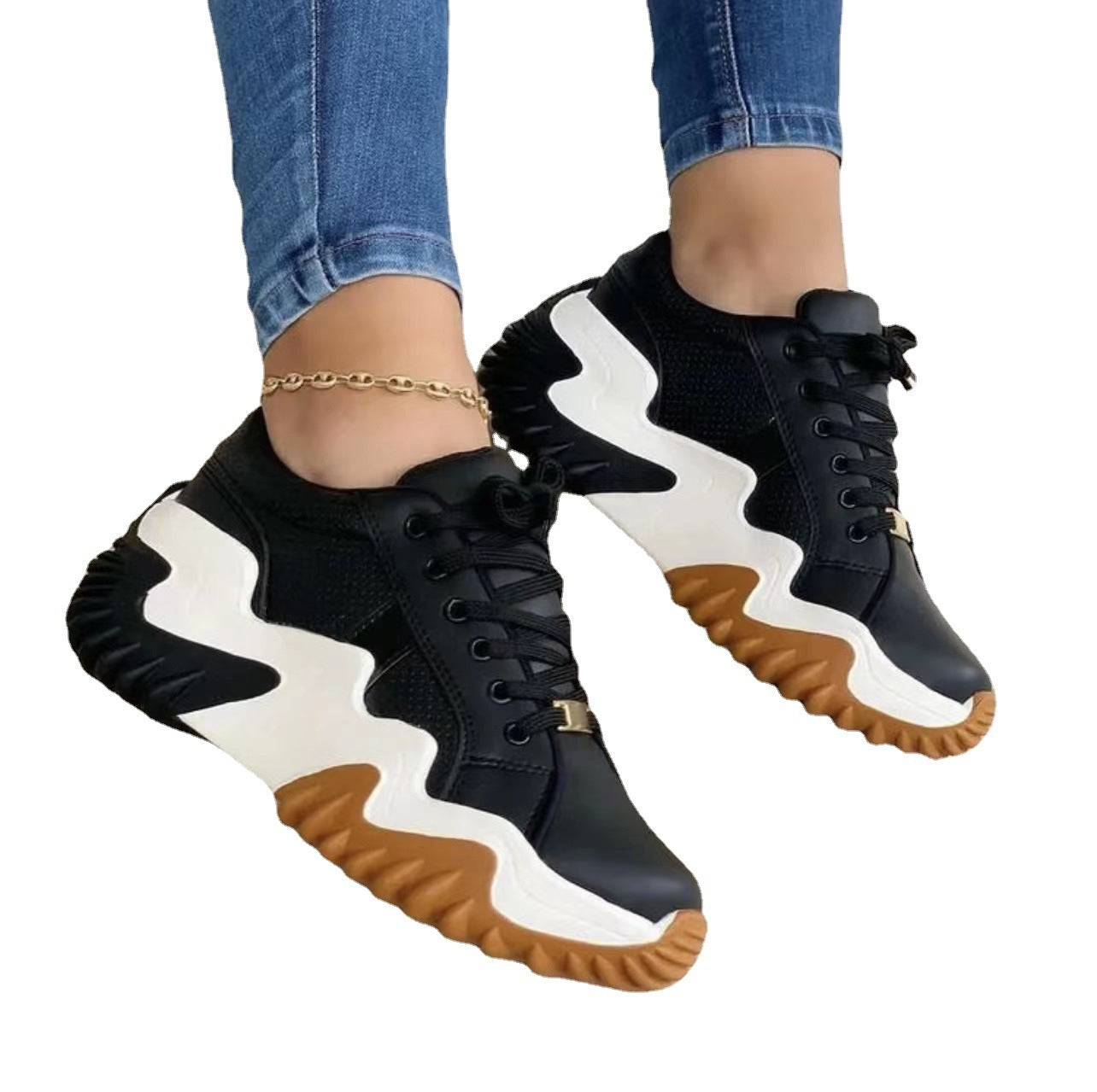 Women Shoes Lace-up Sports Sneakers ARZ