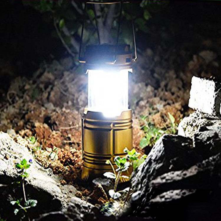 new solar charging type multifunctional telescopic camping lantern lantern outdoor camping tent lamp ARZ